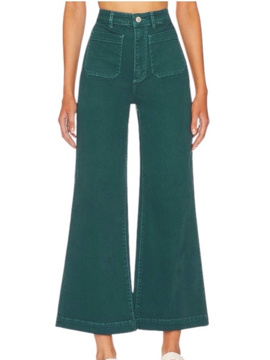 ROLLA'S Pants - ROLLA’S NWT Women’s Sailor High Rise Wide Leg Jeans Forest Green 31